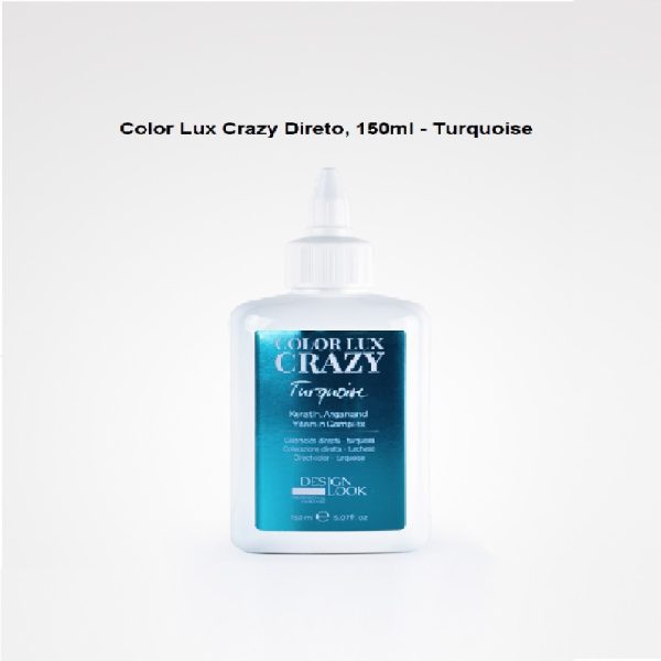 Turquesa Coloração Directa Lux Crazy 150ml - Design Look