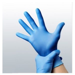 Luvas Nitrilo Azul tam M